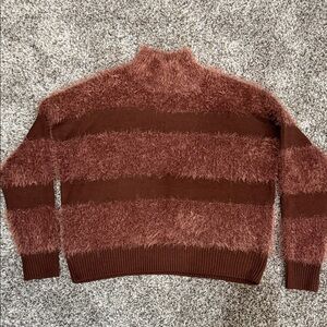 Daytrip Fuzzy Brown Sweater